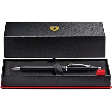 Imagem de A.T. Coleção Limitada Clássica Cross Century para Scuderia Ferrari Scuderia Preto Fosco, Esmalte Cromado Polido e Clipe Perfurado Modelado após o nariz e cabine do seu carro de corrida