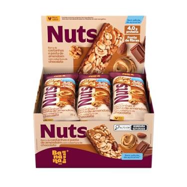 Imagem de Banana Brasil - Barra De Castanhas Nuts e Pasta De Amendoim Com Cobertura de Chocolate...