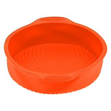 Imagem de Cozinha Bakeware Pan NoStick para Padaria Doméstica 9 Em Moldes Redondos de Bolo de Silicone para Cozinha (Laranja)