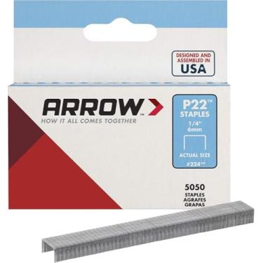 Imagem de Arrow Fixador # 224 5050 Pacote de 1/4" Alicate Grampeador P22 - Quantidade 30