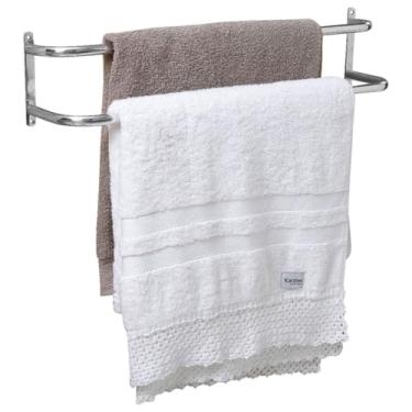 Imagem de Fassin Shop, Porta Toalhas Toalheiro Duplo Para Porta Ou Parede 60cm FS