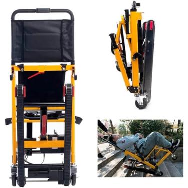 Imagem de Cadeira De Rolo Para Subir As Escadas, Cadeira À Beira -Mar Para Idosos, Portátil Stairlift, Cadeira De Rodas Elétrica, Alpinista Elétrico De Rastreamento, Para Escadas Para Cima E Para Baixo ~/