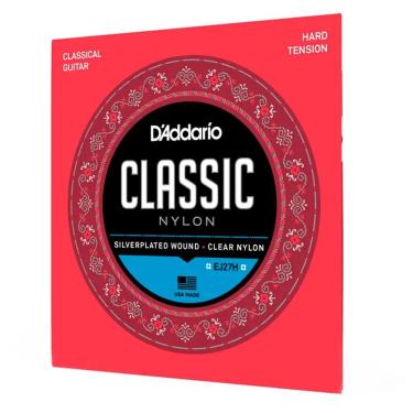 Imagem de Encordoamento Para Violão Nylon D`ddario EJ-27H Tensão Alta
