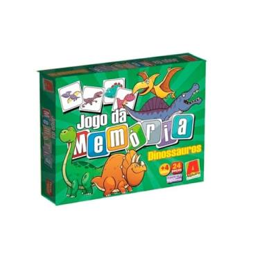 Imagem de Jogo da Memória em Madeira com 24 Peças Brinquedo Pedagógico - Dinossauros