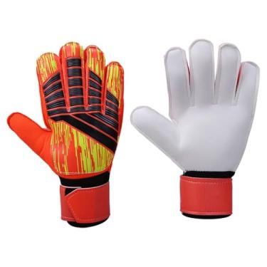 Imagem de Dynwave Luvas de goleiro Luvas de goleiro de futebol Alto desempenho Elegante Antiderrapante Homens Mulheres Resistente ao desgaste para adultos Luvas de, Laranja, 8cm