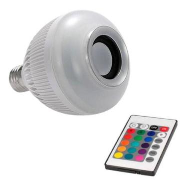 Imagem de Caixa De Som Bluetooth Com Lâmpada Led Integrada E Controle - Sound