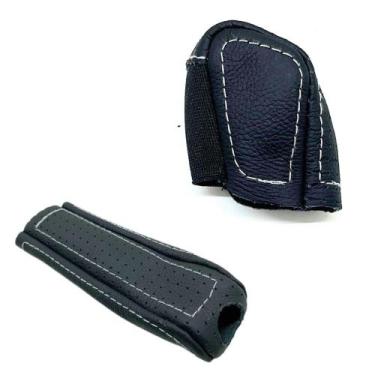 Imagem de Kit capas para manopla câmbio manual e freio de mão Kwid Zen 2017 2018