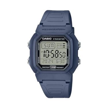 Imagem de Casio Série W800HG | Relógio digital masculino | Resistência à água de 100 metros | Alarme multifuncional | Cronômetro de 100 SEC | Calendário automático | Temporizador de contagem regressiva | Luz