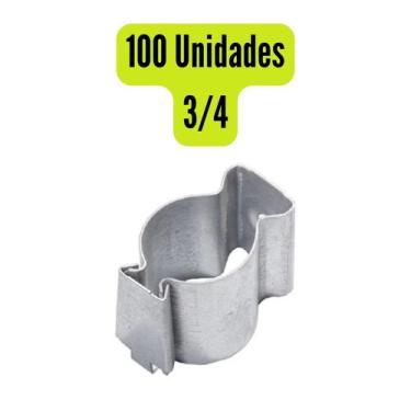 Imagem de Abraçadeira Tipo D Cunha Aço (1/2, 3/4, 1") - 100 Unidades - Perfilaço