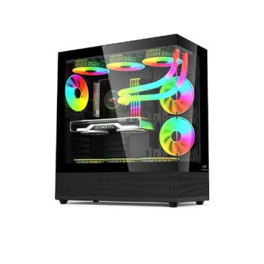 Imagem de Gabinete Gamer C3Tech MT-G850BK, Mid Tower, Vidro Temperado, Sem Fonte