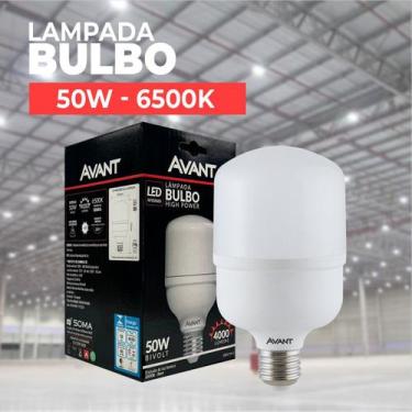 Imagem de Lâmpada Led 50w Bulbo Branco Frio 6500K Bivolt Avant  Galpão, áreas gr