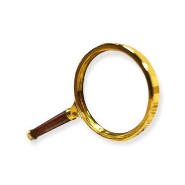 Imagem de Lupa de luxo dourada para leitura 60mm - raffs