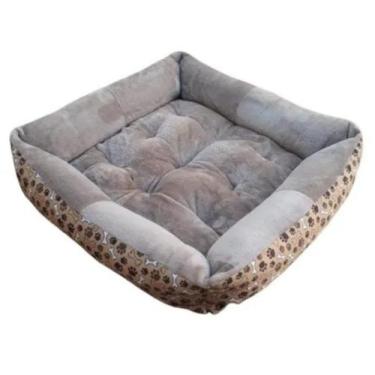 Imagem de Caminha Soft Pet Quadrada Para Cachorros E Gatos Tamanho M Avelã - EDÉ