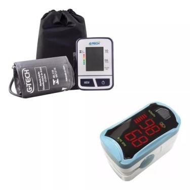 Imagem de Aparelhos Medir Pressão Arterial + Medir Saturação Oxigênio - Gtech