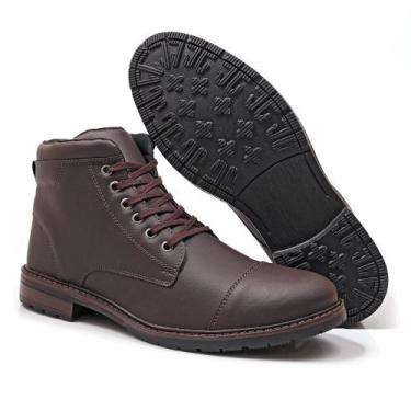 Imagem de Sapato Botina Casual Social Masculino Bota Cano Médio Confortável - Mr