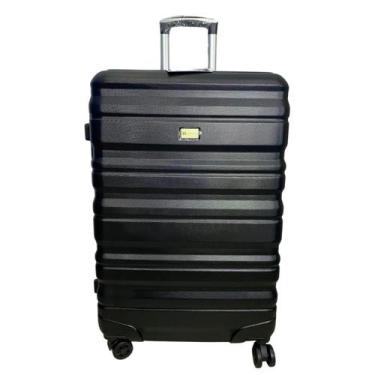Imagem de Mala de Bordo Viagem Rígida Rodas Duplas 360º Segredo Preta - Hinza