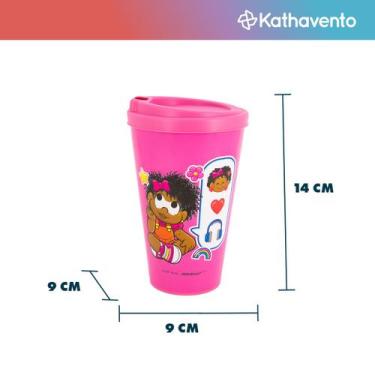 Imagem de Copo Viagem Bucks Turma da Mônica Com Tampa 550ml Milena