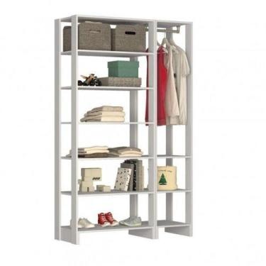 Imagem de Closet Modulado 2 Peças com 1 Cabideiro e 9 Nichos Yes - Nova Mobile
