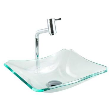 Imagem de Kit Banheiro Cuba Retrô 38 + Torneira Link + Válvula + Sifão - Lopazzi