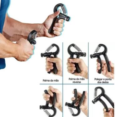 Imagem de Handgrip Mão Ajustável 60kg Contador Fisioterapia Academia - Home Good
