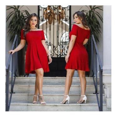 Imagem de Vestido Curto Tancinha Boneca Pinup - Luh May, M, Vermelho