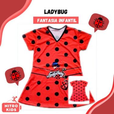 Imagem de Fantasia Vestido Simples da Ladybug - Podumaju, P