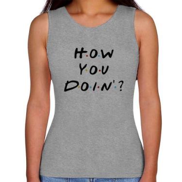 Imagem de Regata Feminina How You Doin - Foca na Moda, Cinza, M