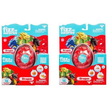 Imagem de Brinquedo Fizz N Surprese Dragão Sortido Kit com 2 Unidades - DTC
