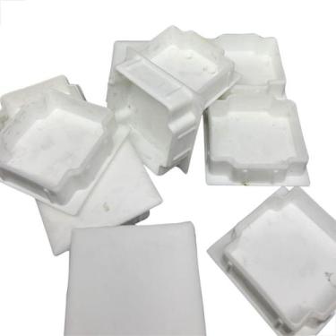 Imagem de Tampa Plastica Para Tubo Alumínio 50x50 Branco 10 Unidades - Fast Vidr