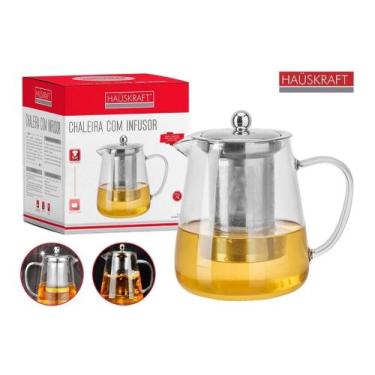 Imagem de Bule em vidro Borissilicato e  infusor inox de 750 ml, - Hauskraft 