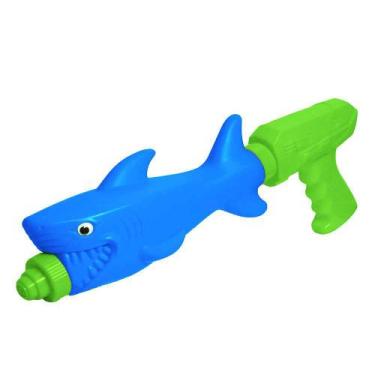 Imagem de 01 Pistola Lançador De Água Splash Tubarão - Lança Agua DM - DM Toys, 
