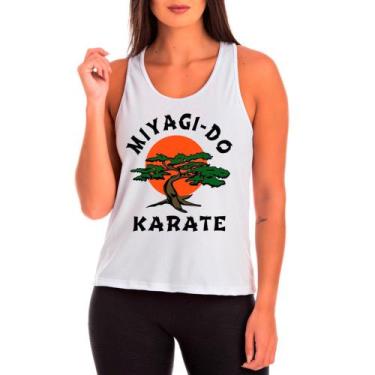 Imagem de Regata Feminina Branca Cobra Kai 03 - DESIGN CAMISETAS, Branco, G