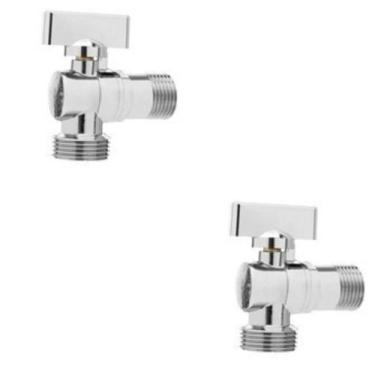 Imagem de Kit C/ 2 Registro Torneira Esfera Maquina De Lavar 1/2X3/4 - Montelar 