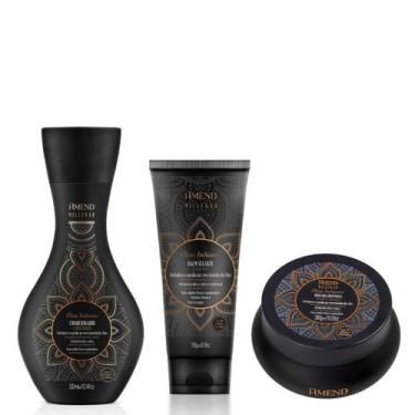 Imagem de Kit Amend Indianos Millenar Óleos Condicionador Mascara E Leave-In