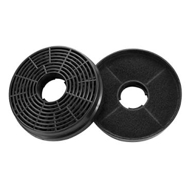 Imagem de Filtro de carbono para exaustor CF-1001G para suporte de parede SNDOAS #US1001G75A, filtro de ventilação de carvão de substituição (redondo, pacote com 2)