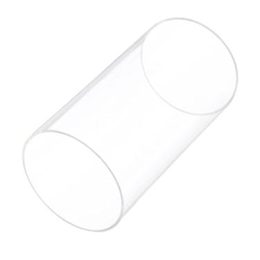 Imagem de Rebower Tubo rígido de plástico transparente de 15 cm 76 mm x 80 mm (3" x 3,125") tubo de acrílico redondo de policarbonato, [para encanamento, hidráulica, aquário, faça você mesmo]