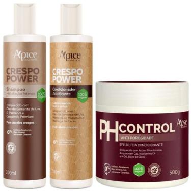 Imagem de Kit Crespo Power Apse Shampoo + Condicionador + Mascara Ph Control Ant
