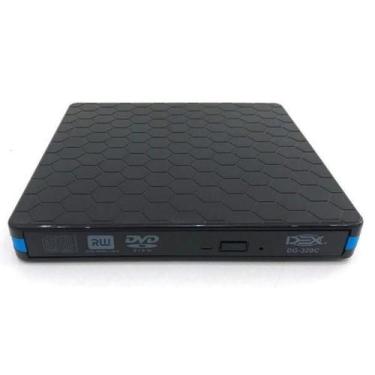 Imagem de Leitor Gravador De Cd Dvd-Rw Externo Usb 3.0 Type-C - DEX