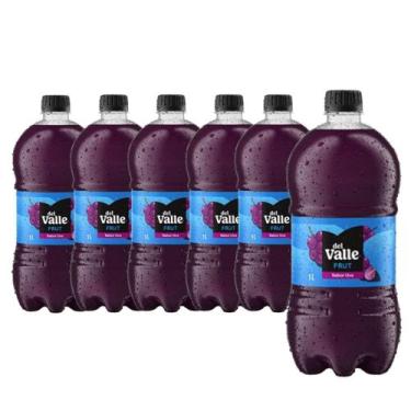Imagem de Suco UVA Del Valle Frut Garrafa 1 litro Fardo com 6UN