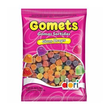 Imagem de Bala de Goma Gomets Gum Drops Sortidas - 700g - Dori