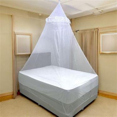 Imagem de Mosquiteiro Branco Renda Filó  P/ Cama Casal E Solt - Paty Shop