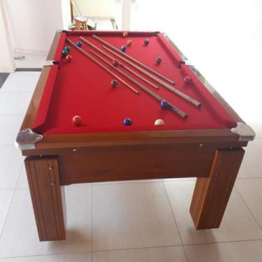 Imagem de Mesa de Sinuca e Bilhar Gaveta Madeira Maciça Carlin Bilhares Superfíc