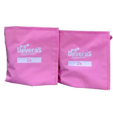 Imagem de Par de Caneleiras de Peso de 2 kg cada - Deveras, Rosa