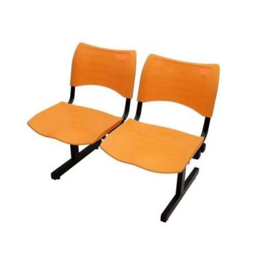 Imagem de Longarina polipropileno de alta resistencia/plastico 2 lugar - MOVEIS 