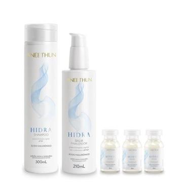 Imagem de Kit Aneethun Hidra - Shampoo 300ml + Finalizador 210ml + Ampolas 13ml 