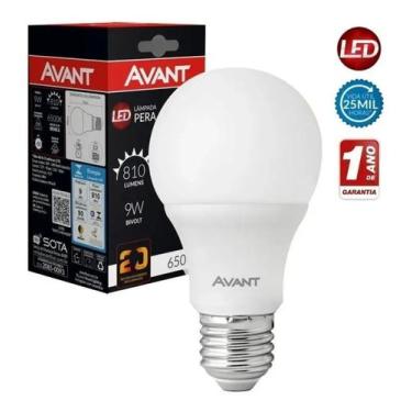 Imagem de Lampada led bulbo 9w = 60w soquete e27 bivolt avant