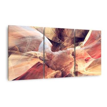 Imagem de Quadro Abstrato Futurista 3 Peças Moderno Para Sala Recepção - Wall Fr