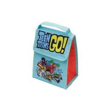 Imagem de Lancheira poliester wb tt all heroes azul 19x12x26cm - Urban