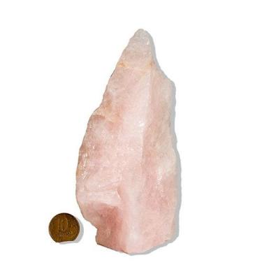 Imagem de 01 Cristal Rosa Pedra Pé Serrado Aprx 600g 10 a 15cm Tipo B - Cristais