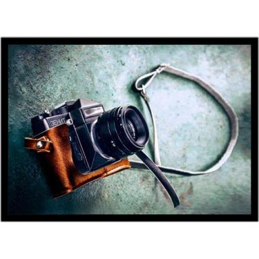 Imagem de Quadro Decorativo Vintage Máquina Fotográfica Retrô Quartos Salas Comé